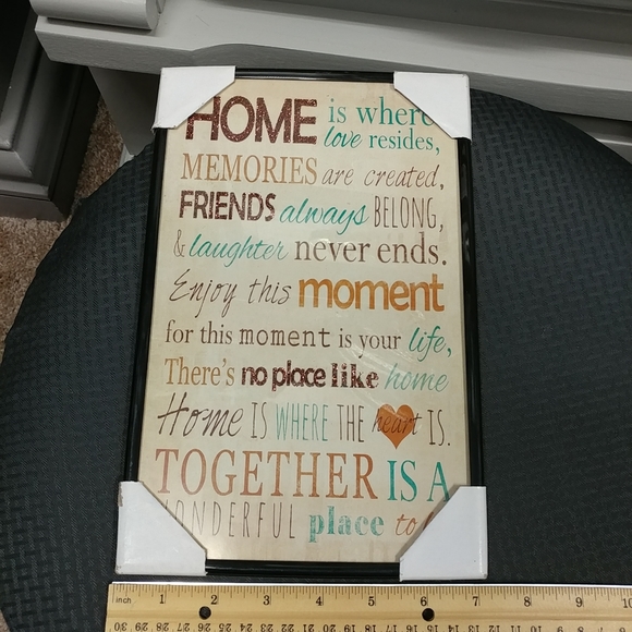 NEW Home Framed Wall Art Saying Decor Picture - Picture 5 of 11